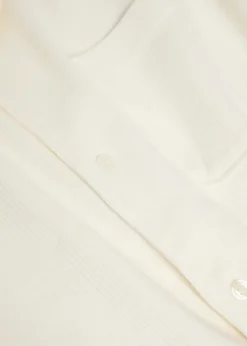 Oliver ribbed cotton-blend shirt