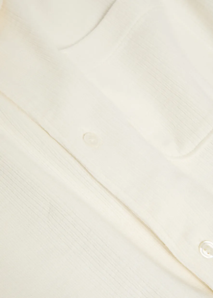 Oliver ribbed cotton-blend shirt