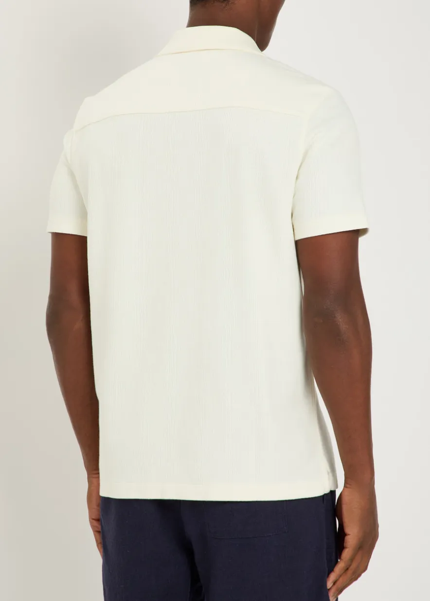 Oliver ribbed cotton-blend shirt