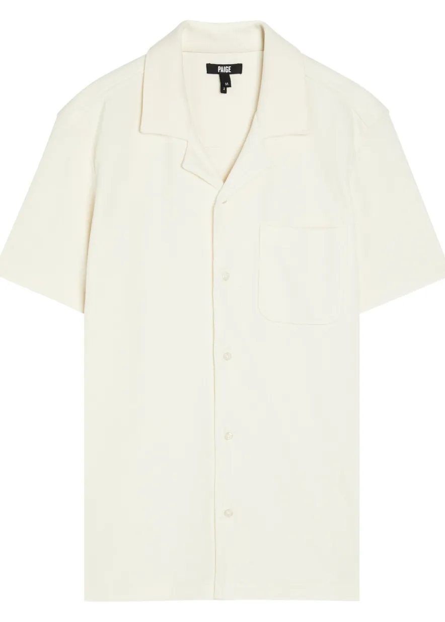 Oliver ribbed cotton-blend shirt