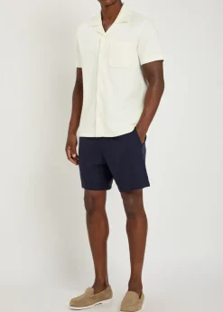 Oliver ribbed cotton-blend shirt