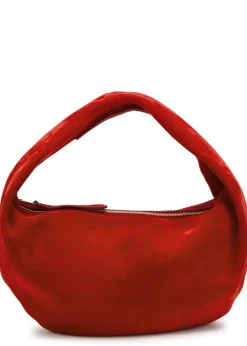 Olivia medium suede top handle bag