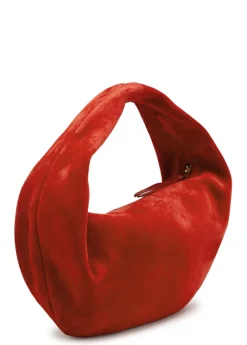 Olivia medium suede top handle bag