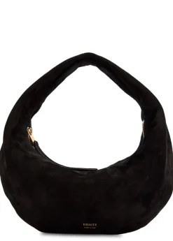Olivia mini suede hobo top handle bag