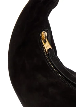 Olivia mini suede hobo top handle bag