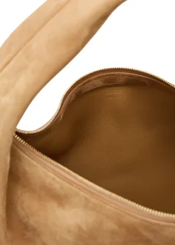 Olivia suede top handle bag