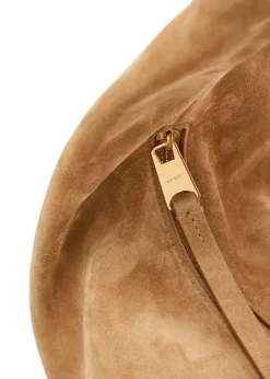 Olivia suede top handle bag