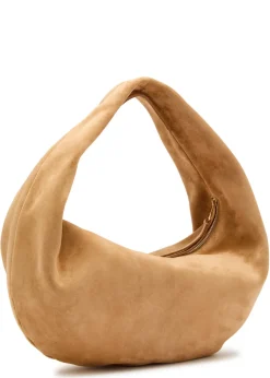 Olivia suede top handle bag