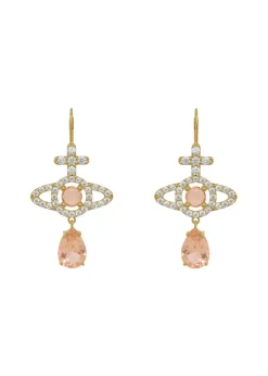 Olympia pavé drop earrings