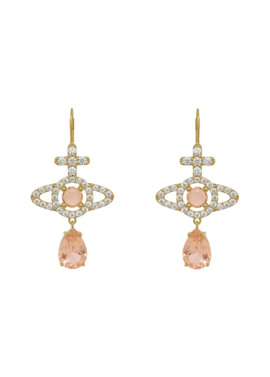 Olympia pavé drop earrings