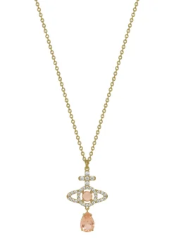 Olympia pavé drop pendant necklace