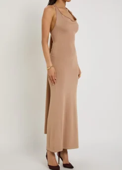 Onda layered knit maxi dress