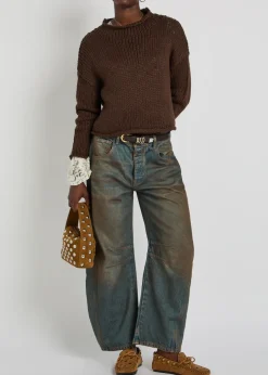 Opal cotton-blend jumper