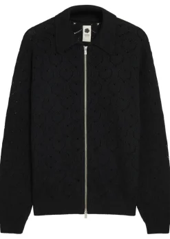 Open-knit cotton and cashmere-blend cardigan