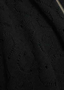 Open-knit cotton and cashmere-blend cardigan