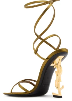 Opyum 110 logo satin sandals