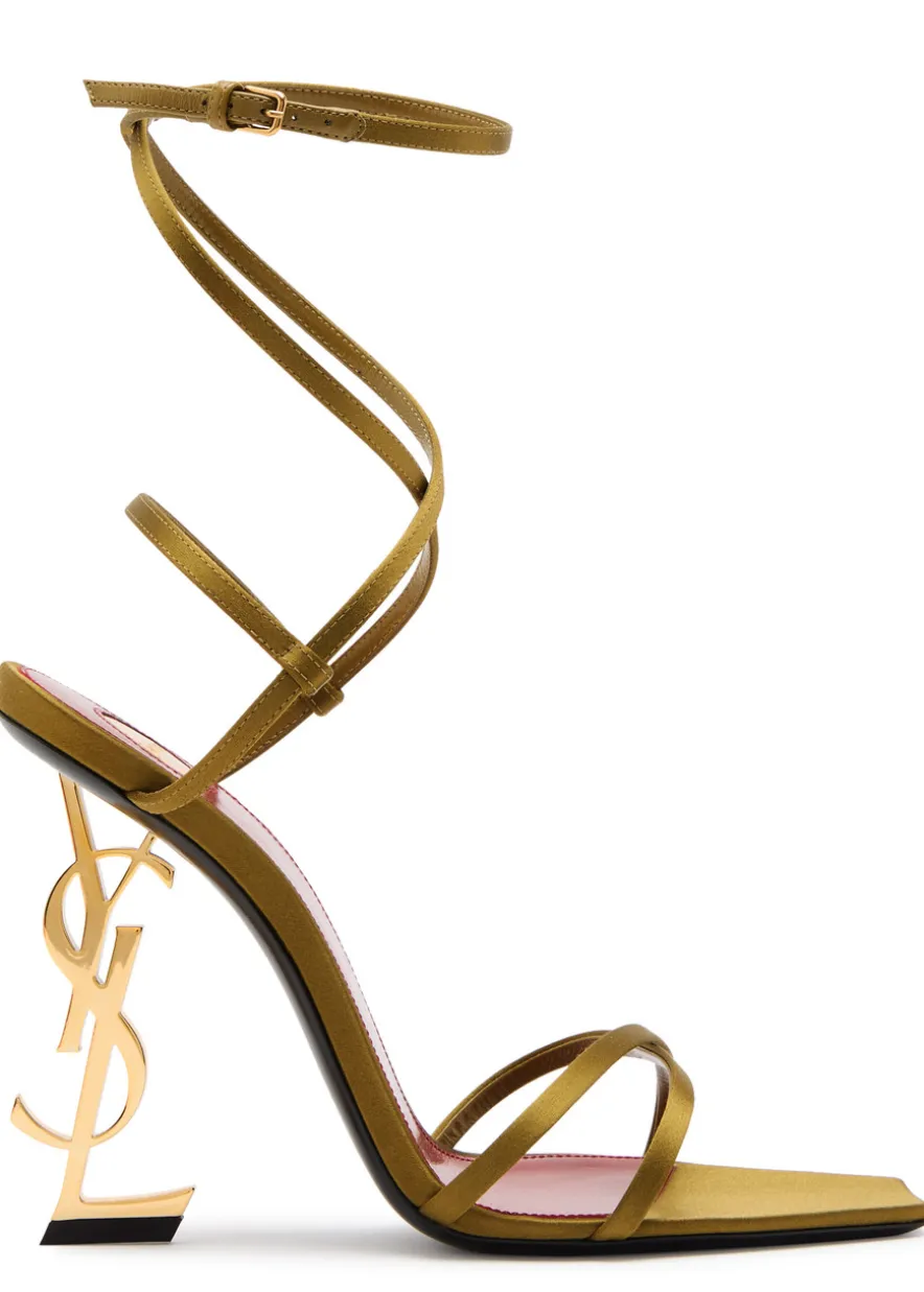 Opyum 110 logo satin sandals