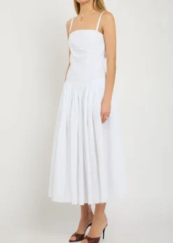 Oriana linen midi dress