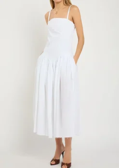 Oriana linen midi dress