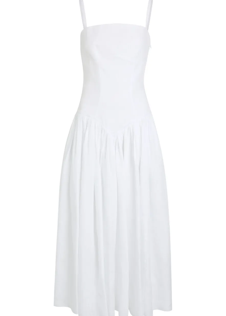 Oriana linen midi dress