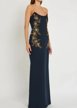 Orla embellished crepe gown