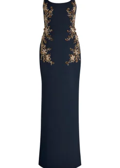 Orla embellished crepe gown