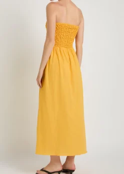 Orla strapless stretch-cotton midi dress