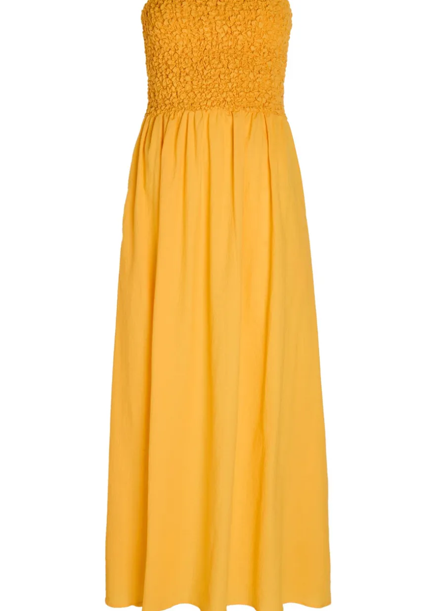 Orla strapless stretch-cotton midi dress