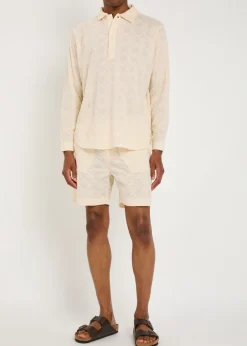 Ornos embroidered cotton polo shirt