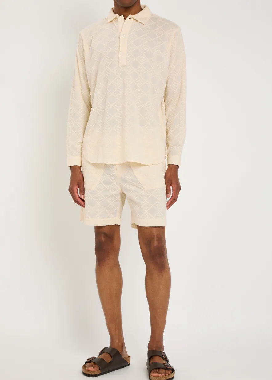 Ornos embroidered cotton polo shirt