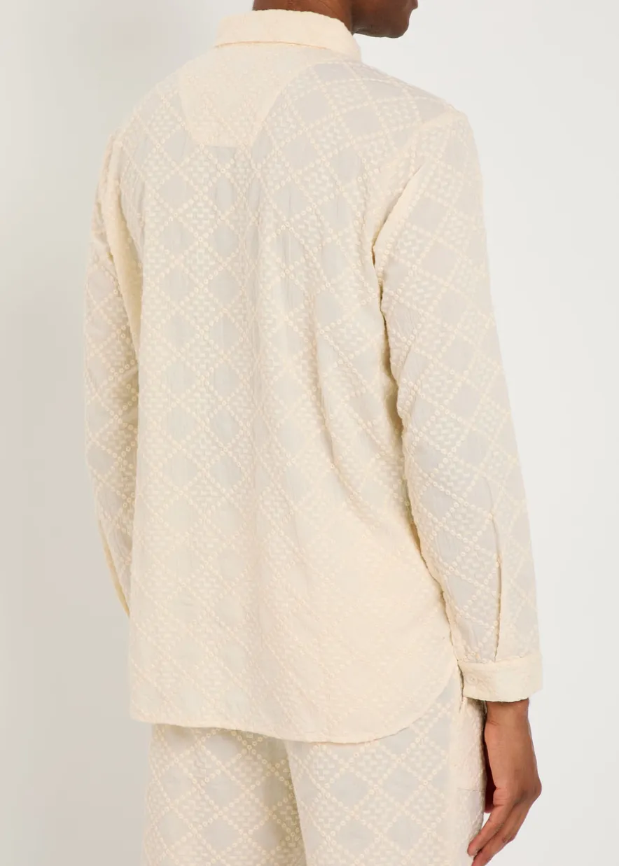 Ornos embroidered cotton polo shirt