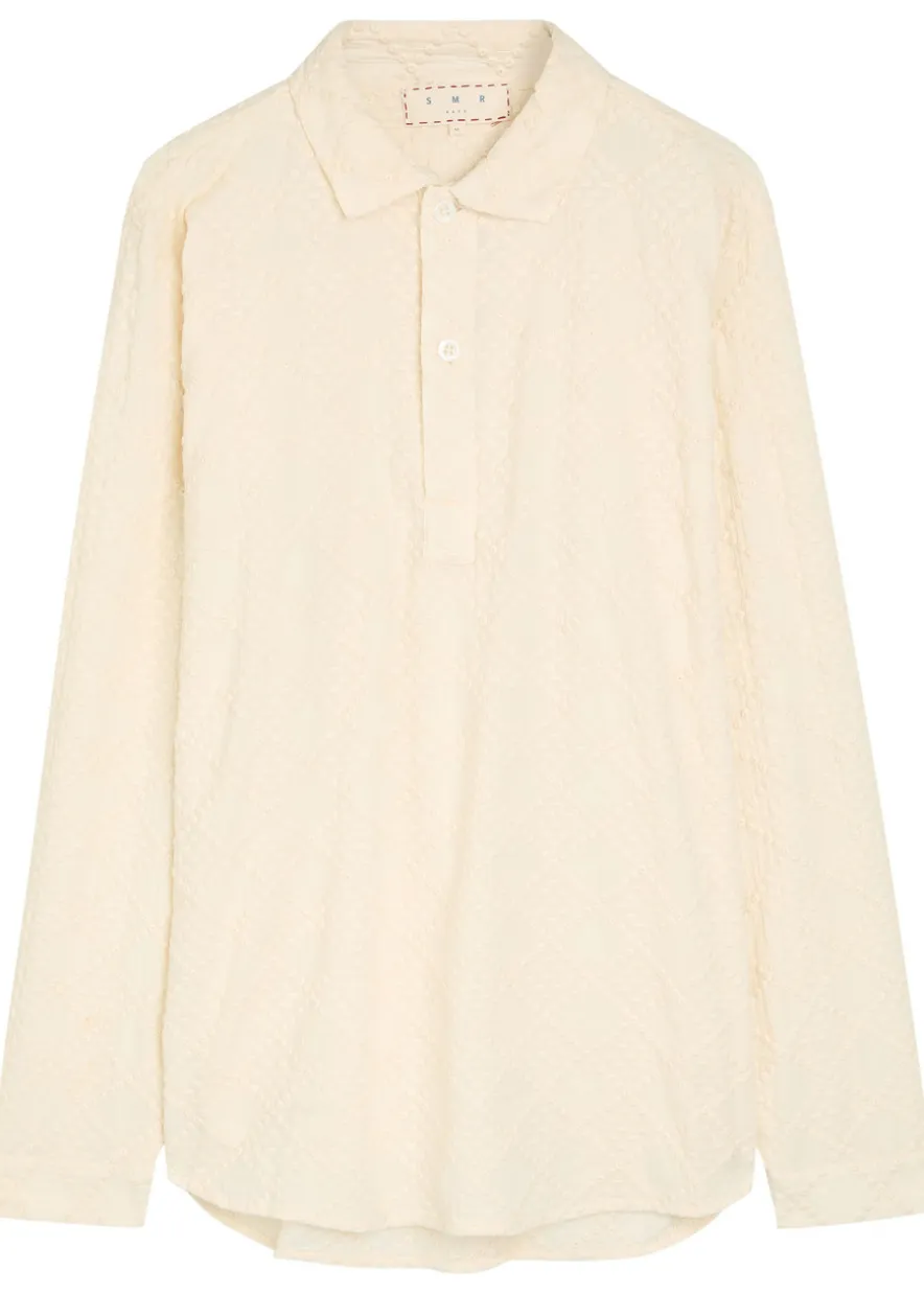 Ornos embroidered cotton polo shirt
