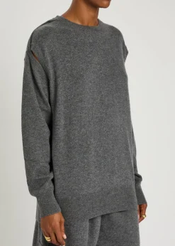 Othelia cardigan-effect cashmere jumper
