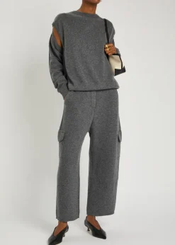 Othelia cardigan-effect cashmere jumper