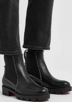 Out Lina Spike leather ankle boots
