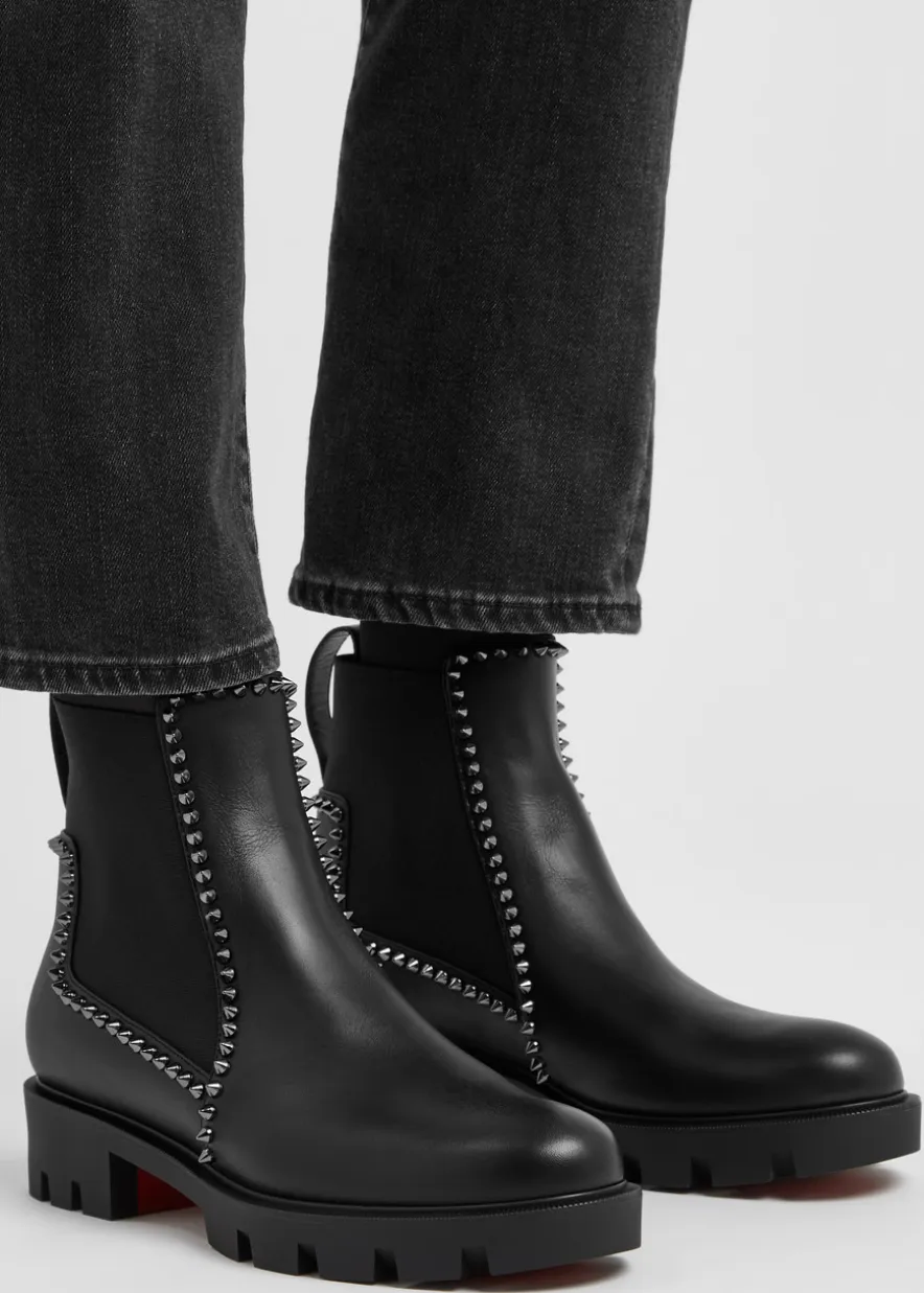 Out Lina Spike leather ankle boots