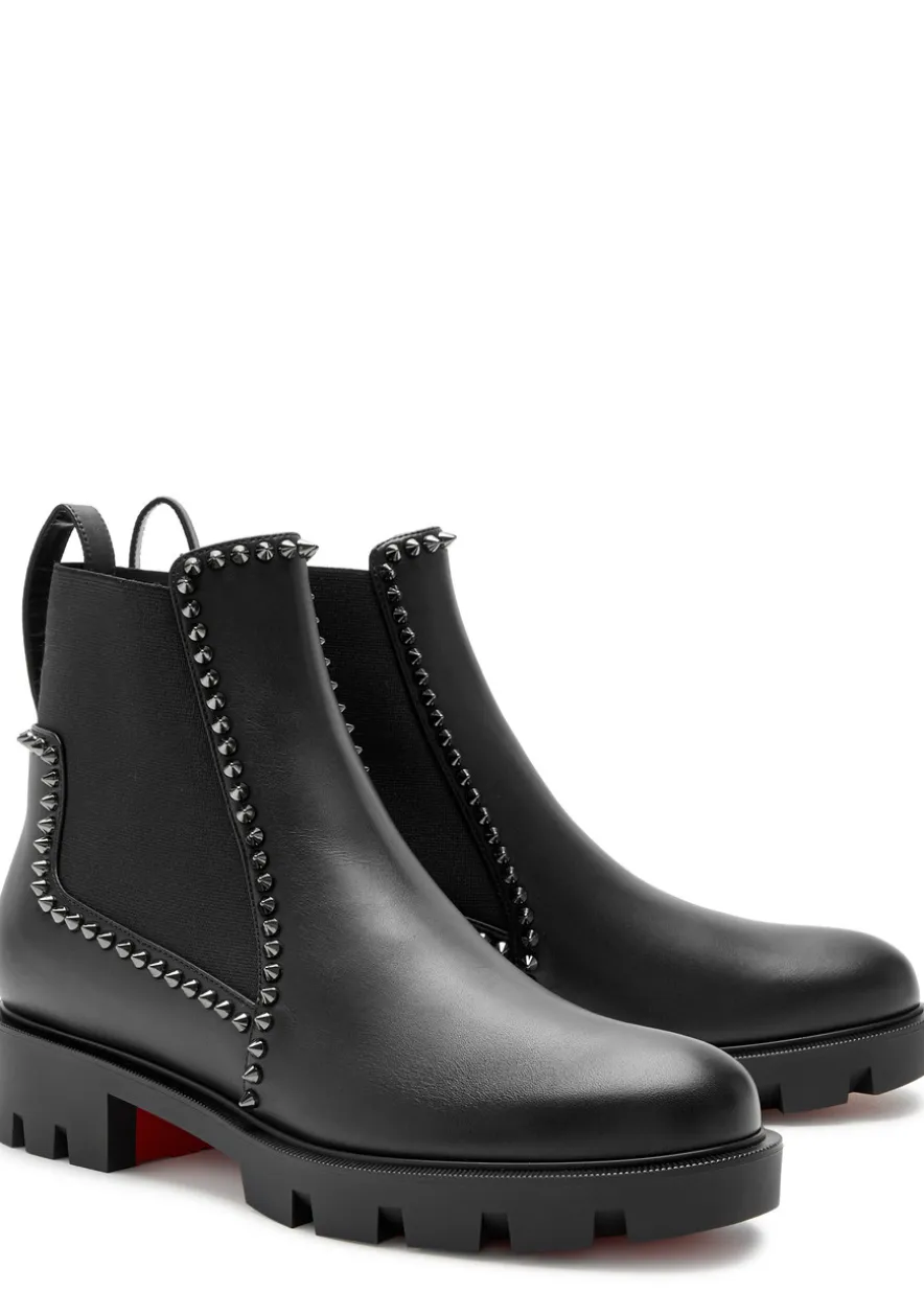 Out Lina Spike leather ankle boots