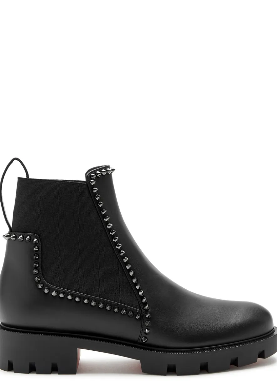 Out Lina Spike leather ankle boots
