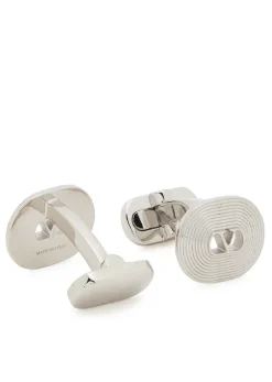 Ovalette VLogo cufflinks