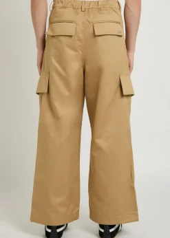 Oversized cargo-twill cargo trousers