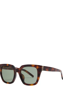 Oversized square-frame sunglasses