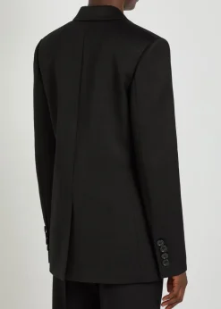 Oversized twill blazer