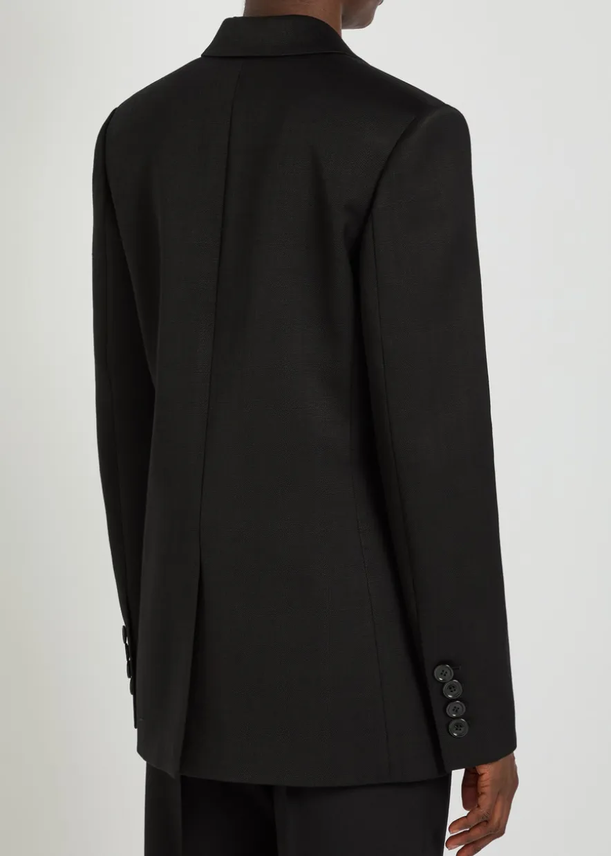 Oversized twill blazer