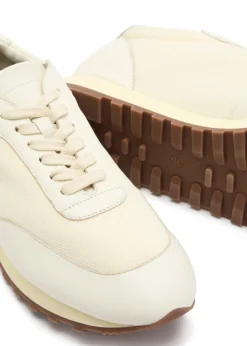 Owen panelled mesh-knit sneakers