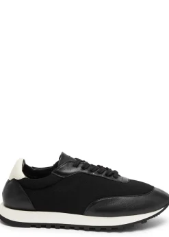 Owen panelled mesh-knit sneakers