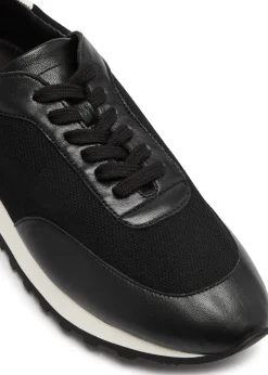 Owen panelled mesh-knit sneakers