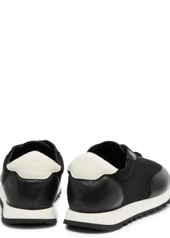 Owen panelled mesh-knit sneakers