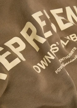 Owners' Club logo hooded cotton sweatshirt