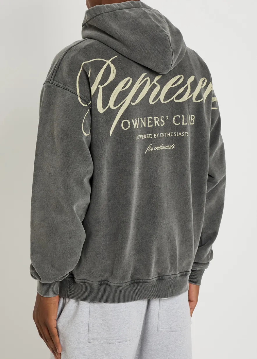 Owners Club Script hooded cotton sweatshirt