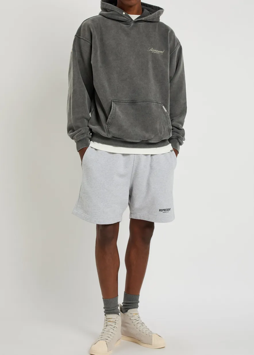 Owners Club Script hooded cotton sweatshirt